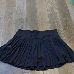 Elegant Black Pleated Skirt